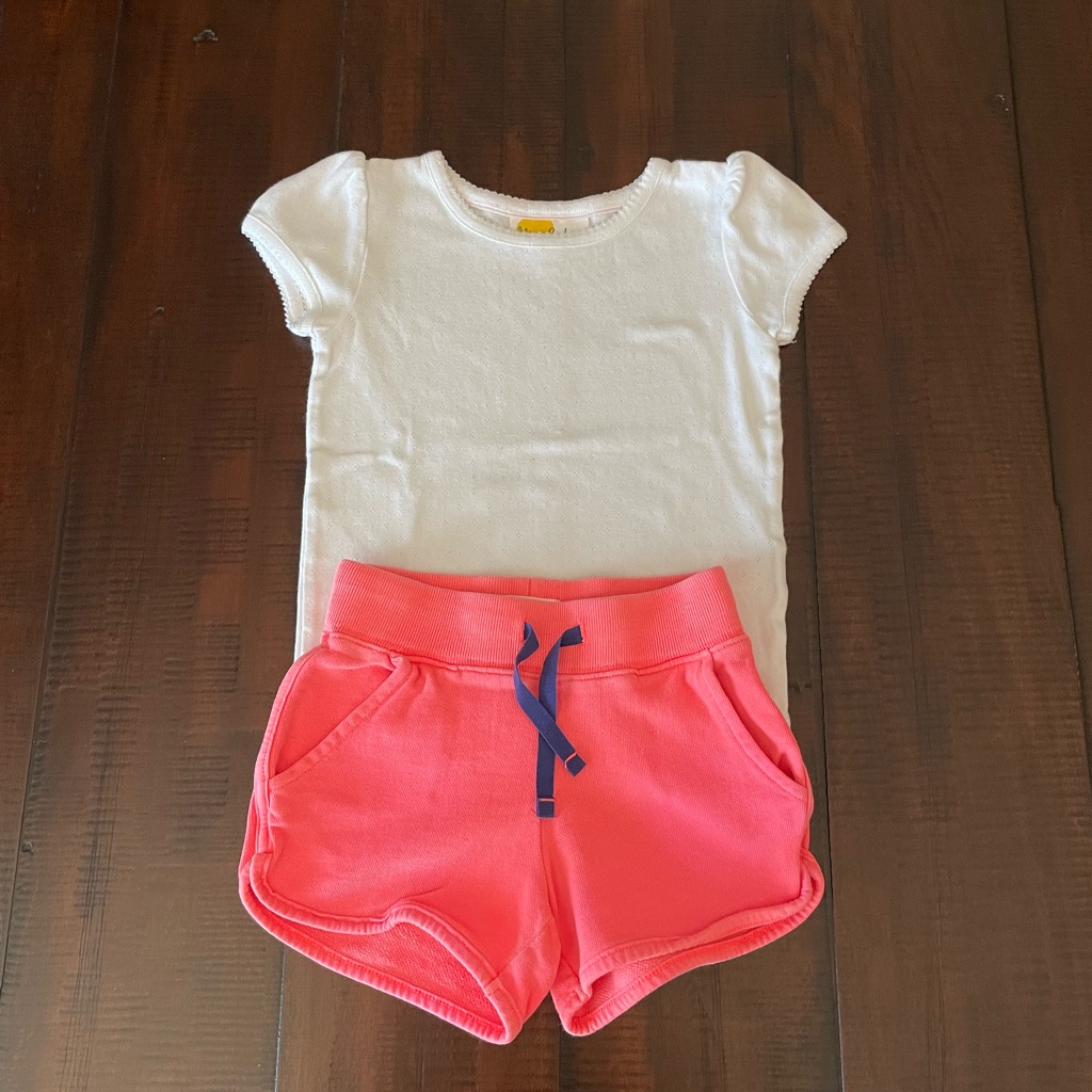 Mini Boden Top And Shorts Set
